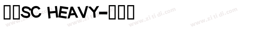 思源sc heavy字体转换